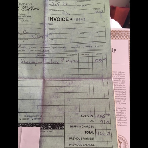 π HP π Thomas Kincaid canvas PP 291/710 retired - Picture 8 of 8